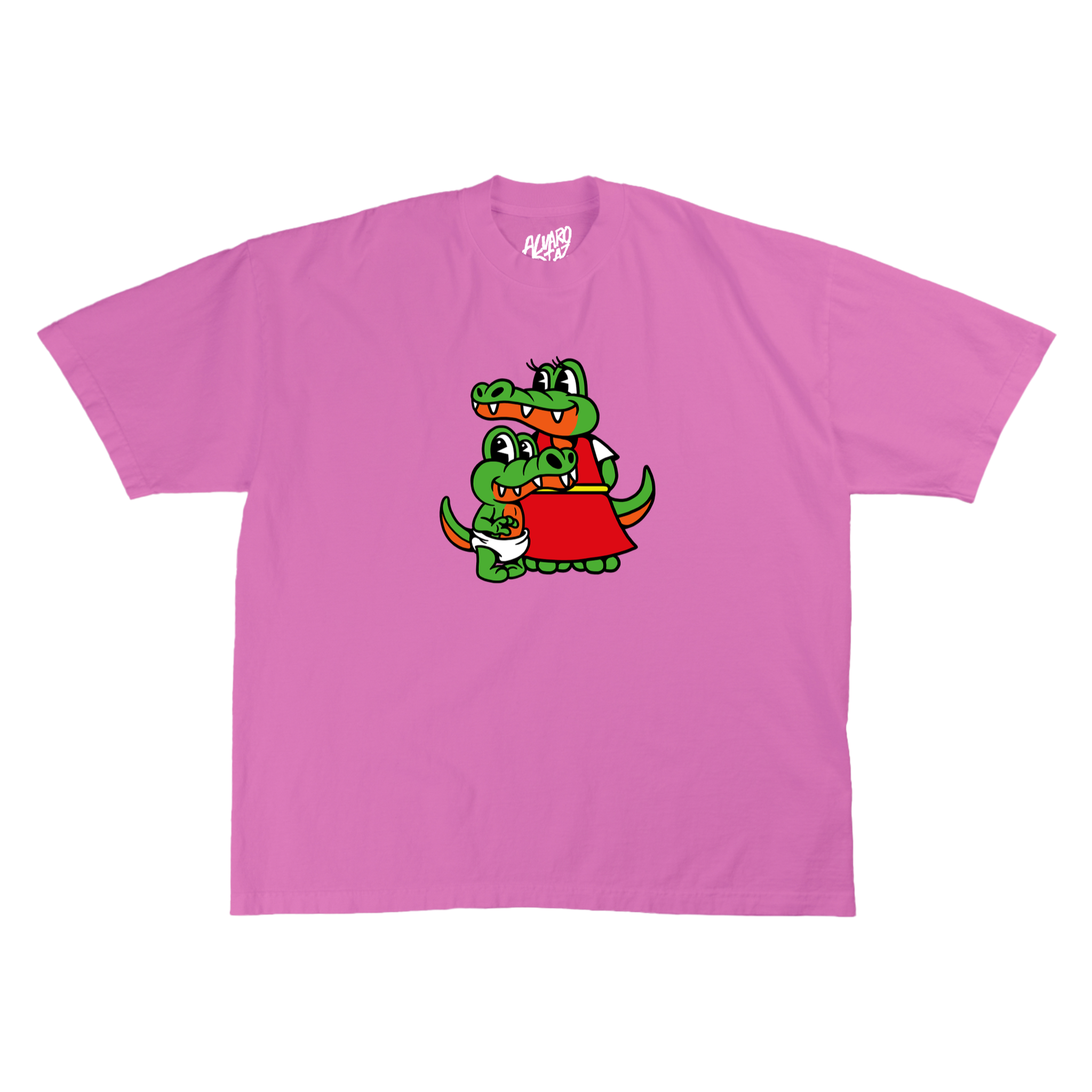 MAMI 100PRE SABE NEON PINK TEE - FRONT