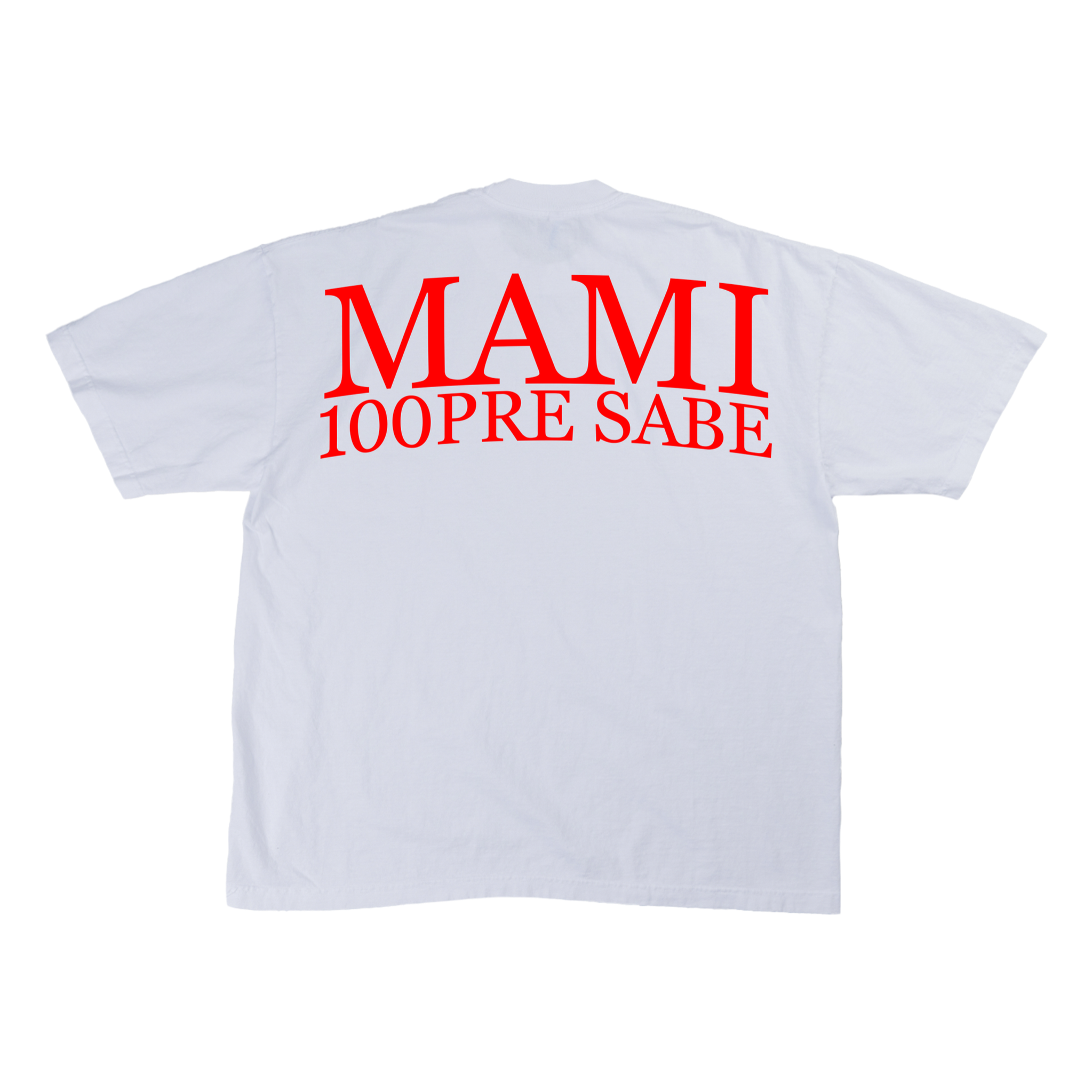 MAMI 100PRE SABE NEON PINK TEE - BACK