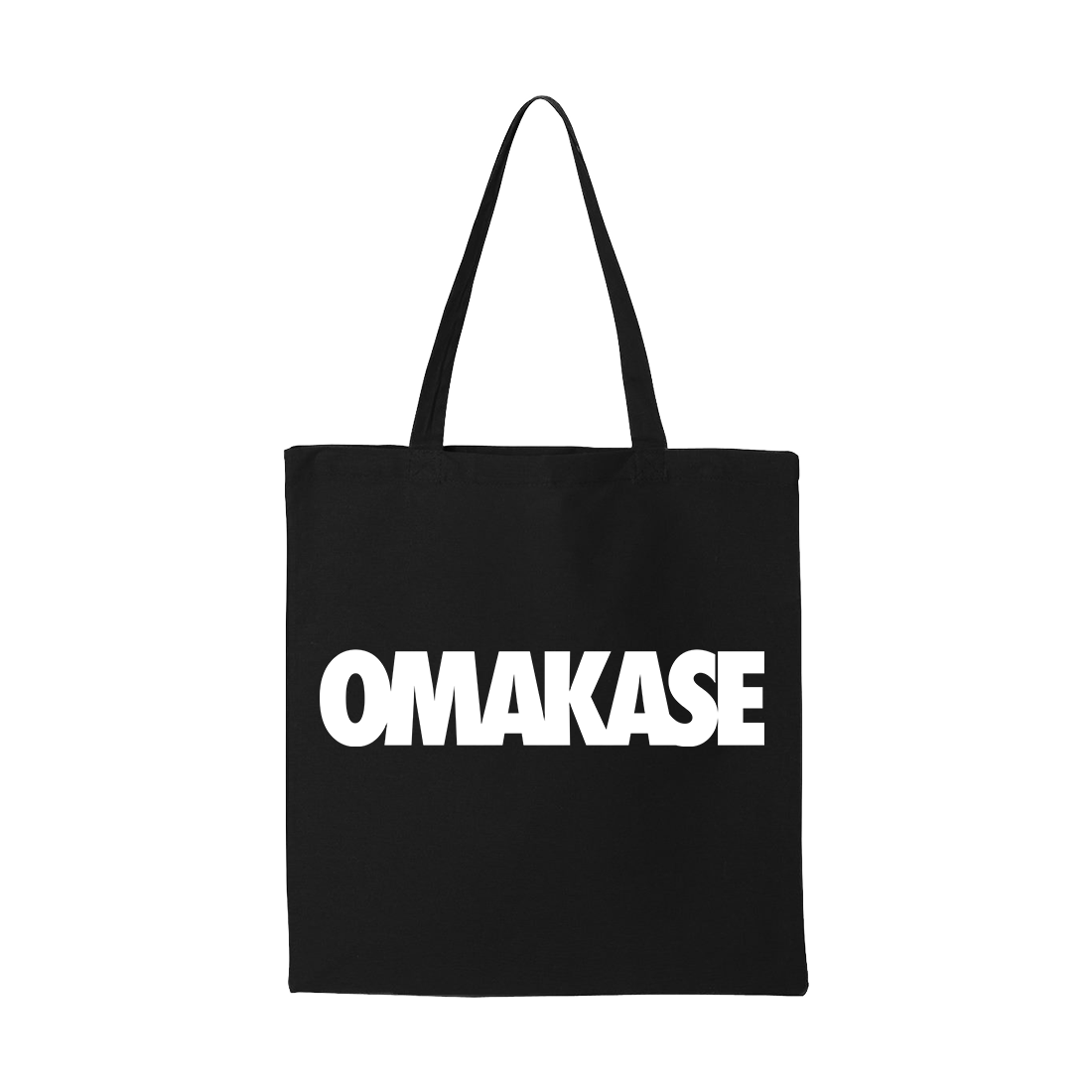 Omakase Black Tote Bag front