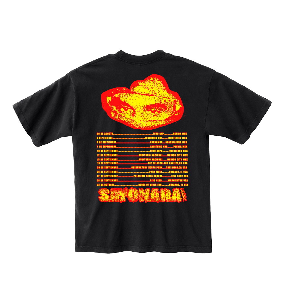 Sayonara Black Tour Tee Back