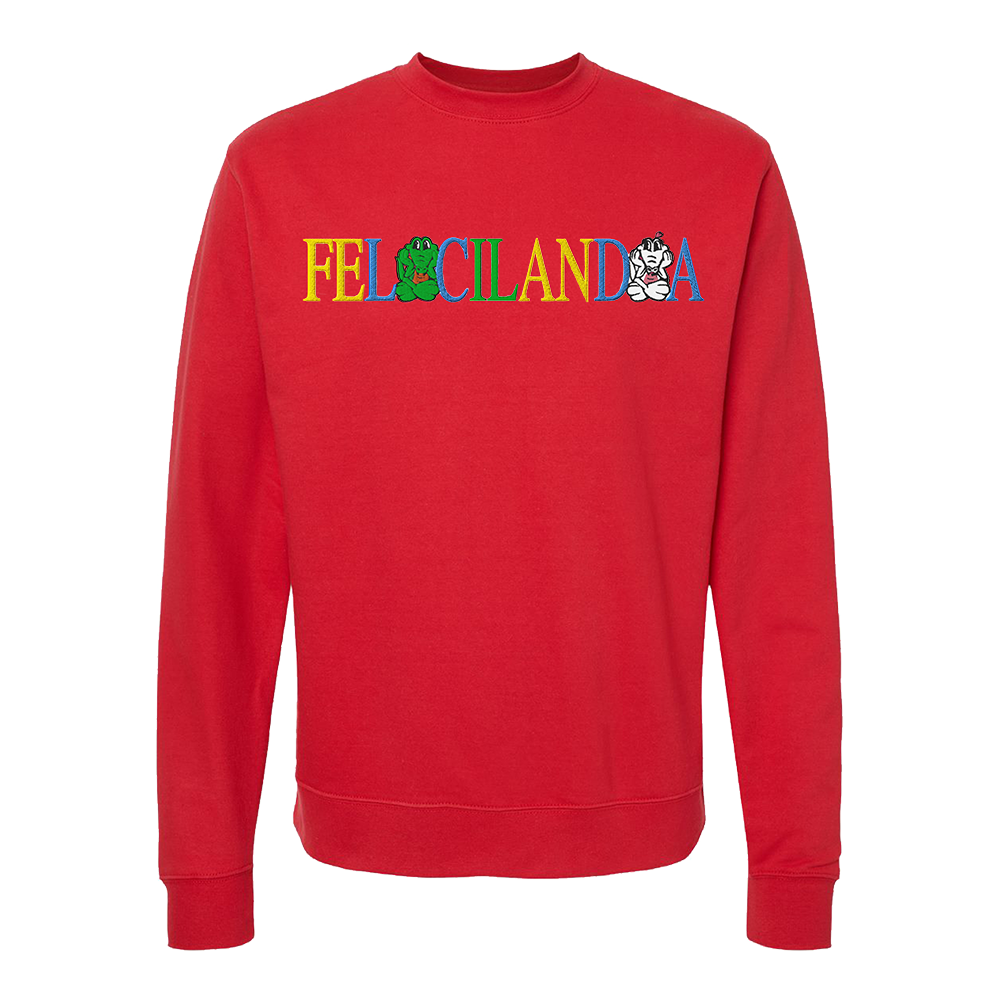 Felicilandia 3 Year Anniversary Red Crewneck