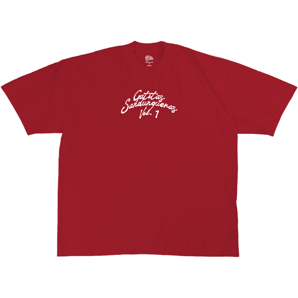 GATITAS SANDUNGUERAS VOL. 1 RED TEE Front